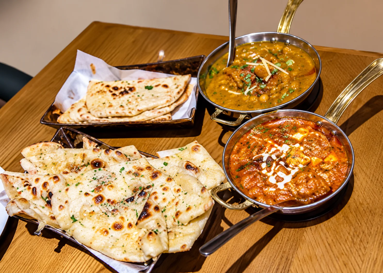 Indian breads and curry